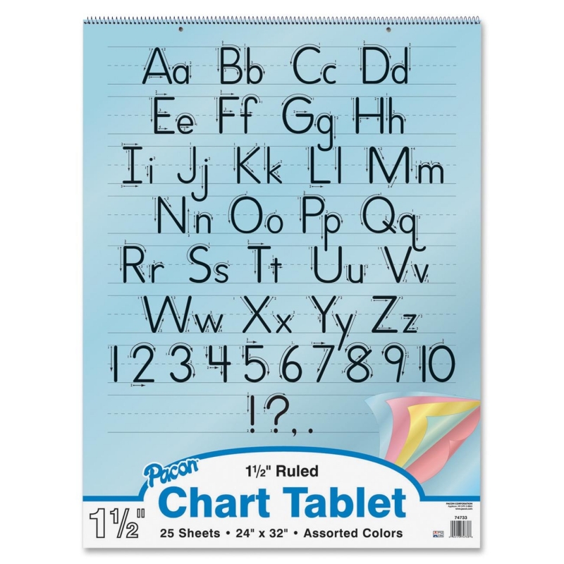 Pacon Pacon Colored Paper Chart Tablet 74733 PAC74733