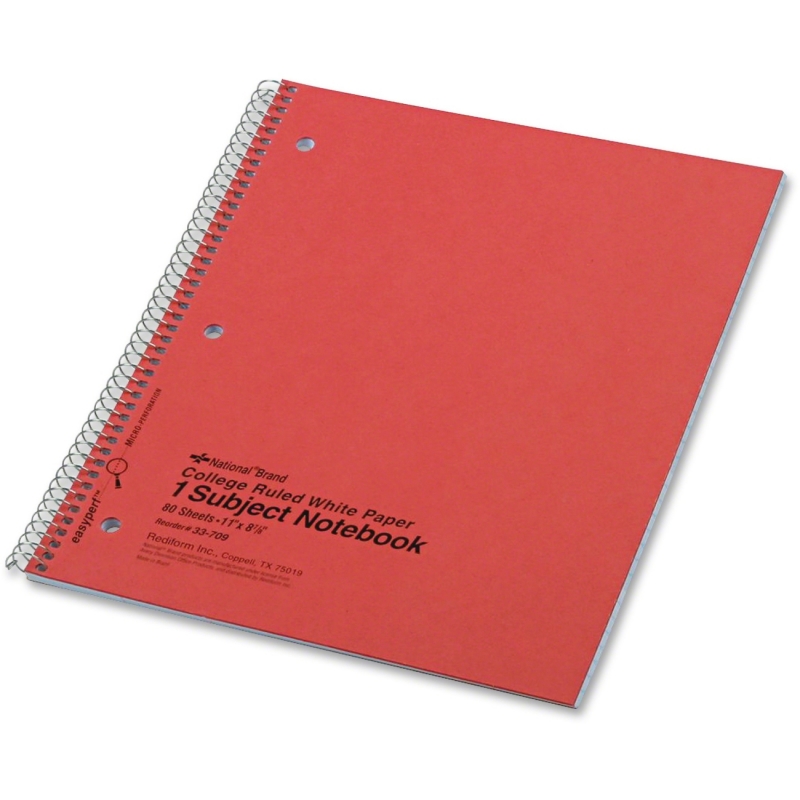 Rediform Rediform National Kolor-Kraft Assorted 1-Subject Notebook 33709 RED33709