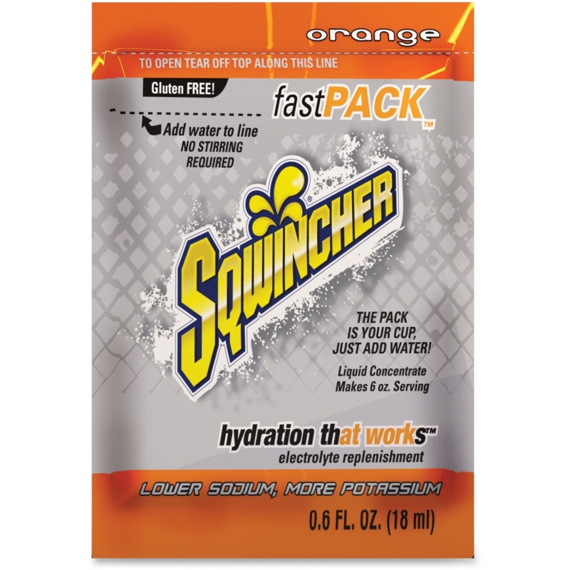 Sqwincher Sqwincher Fast Pack Flavored Liquid Mix Singles 015304OR SQW015304OR