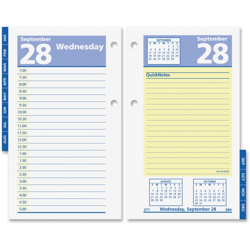 At-A-Glance At-A-Glance QuickNotes Daily Desk Calendar Refill E517-50 AAGE51750