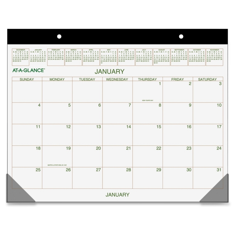 At-A-Glance At-A-Glance Recycled 2-Color Desk Pad Calendar GG2500-00 AAGGG250000