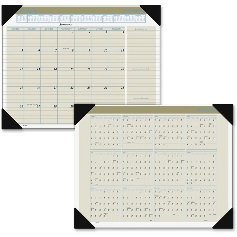 At-A-Glance At-A-Glance Executive Monthly Desk Pad Calendar HT1500 AAGHT1500