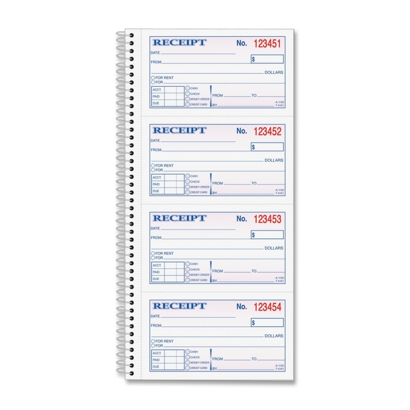 TOPS TOPS Money/Rent Receipt Book 4161 TOP4161