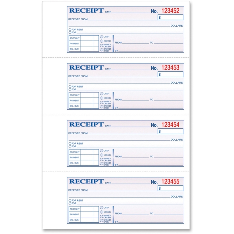 TOPS TOPS Manifold Receipt Book 46806 TOP46806