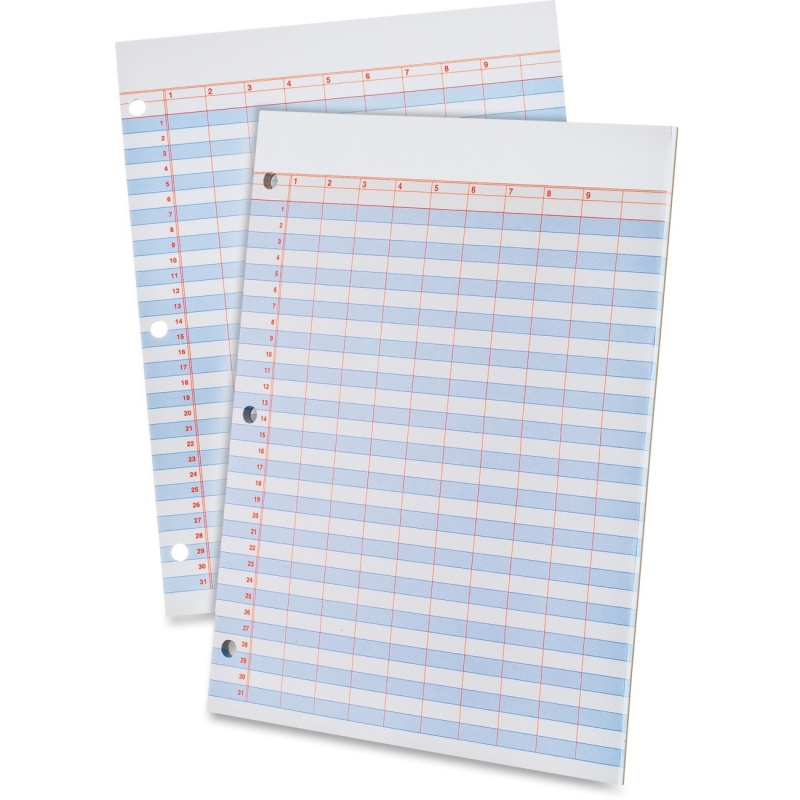 Ampad Heavyweight 3-Hole Punched Data Pads 22206 TOP22206