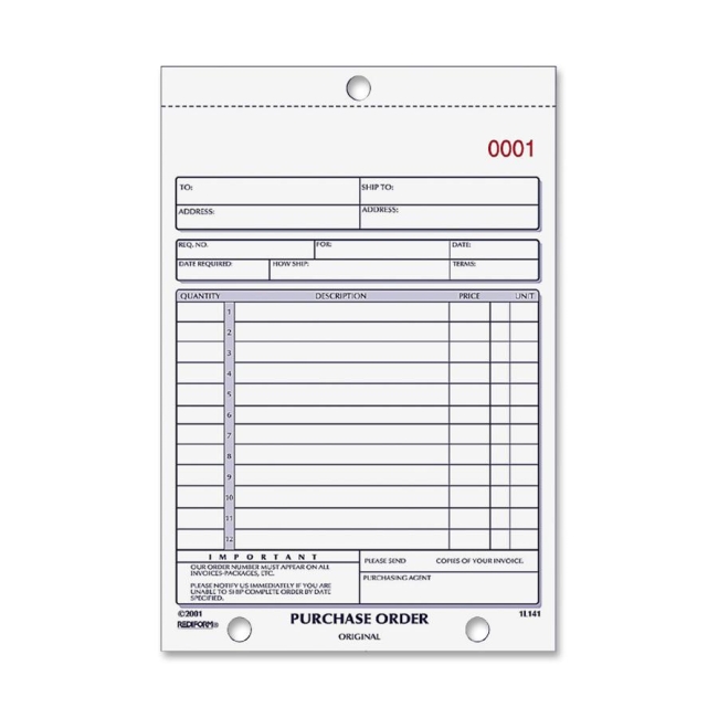 Rediform Rediform Purchase Order Form 1L140 RED1L140