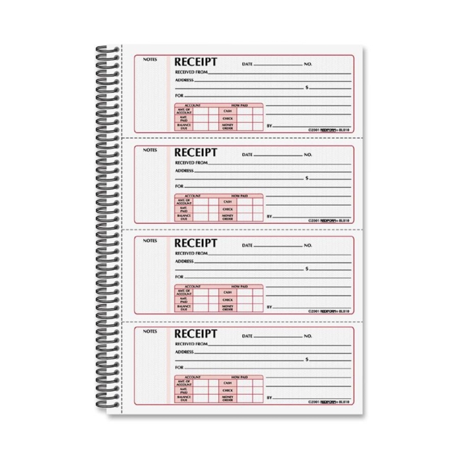 Rediform Rediform Money Receipt Book 8L810 RED8L810