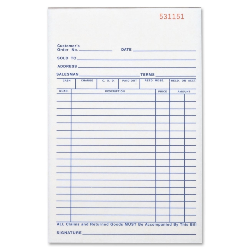 Business Source All-Purpose Triplicate Form 39553 BSN39553