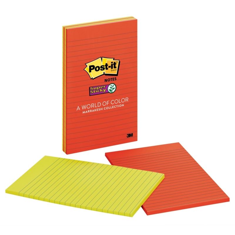 Post-it Post-it Super Sticky 5"x8" Marrakesh Lined Notes 5845-SSAN MMM5845SSAN