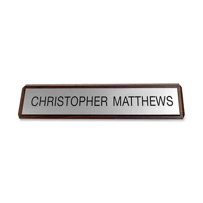 Xstamper Plastic Name Plates On Wood K81 XSTK81