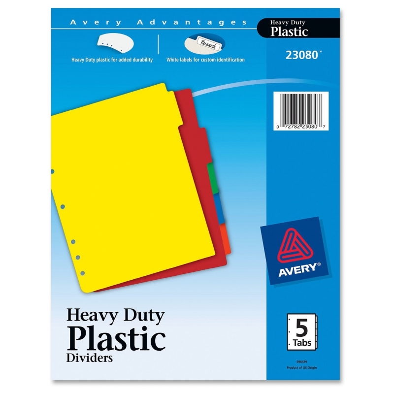 Avery Plastic Tab Divider 23080 AVE23080