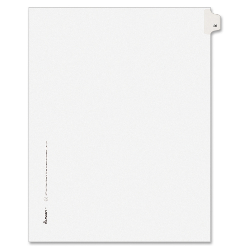 Avery Side-Tab Legal Index Divider 82224 AVE82224