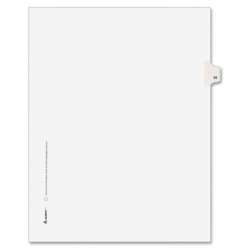 Avery Side-Tab Legal Index Divider 82230 AVE82230