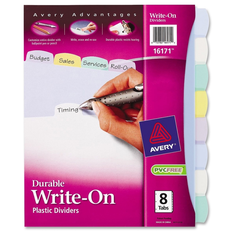Avery Translucent Durable Write-on Divider 16171 AVE16171
