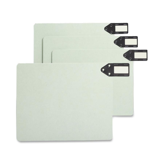 Smead Smead Gray/Green 100% Recycled Extra Wide End Tab Pressboard Guides with Horizontal Metal Tab 61757 SMD61757