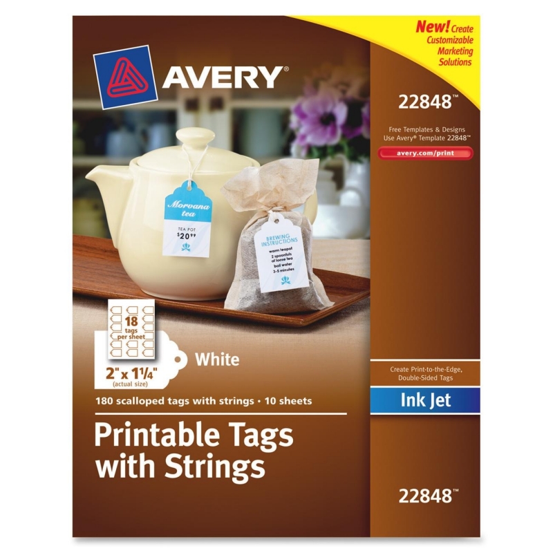 Avery Inkjet Printable Tags with Strings 22848 AVE22848