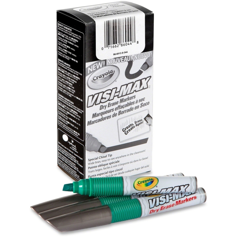 Crayola Visi-Max Dry Erase Markers 986012A044 CYO986012A044