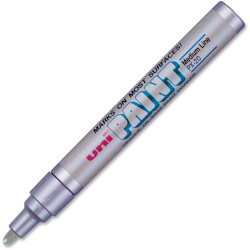 Uni-Ball Opaque Oil-Based Metallic Silver Marker 63614DZ SAN63614DZ PX-20