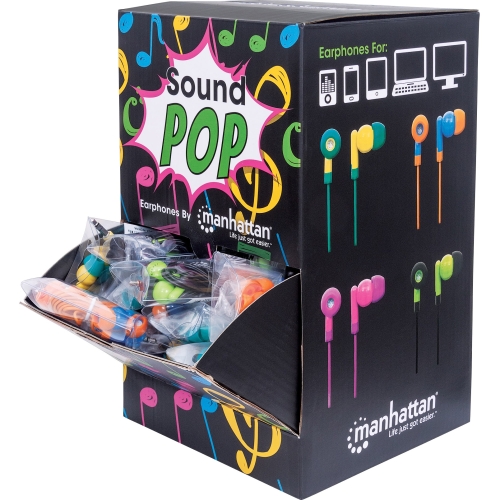 Manhattan SoundPOP Earphone Countertop Display/Dispenser 178822