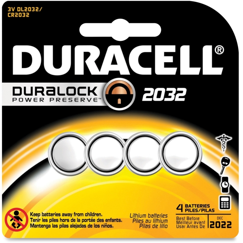 Duracell Lithium 3V Medical Battery DL2032B4PK DURDL2032B4PK