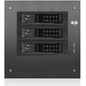 iStarUSA Compact Stylish 3x 3.5" Hotswap Trayless mini-ITX Tower S-35-3DE1BK S-35-3DE1