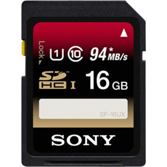 Sony 16GB SDHC Memory Card UHS-I SF16UX/TQ2 SF-16UX
