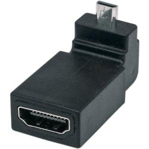 Manhattan HDMI A Female to Micro Male, 90° Up Angle 353441