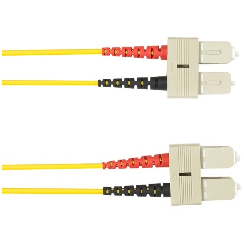 Black Box 25-m, SC-SC, Single-Mode, PVC, Yellow Fiber Optic Cable FOCMRSM-025M-SCSC-YL