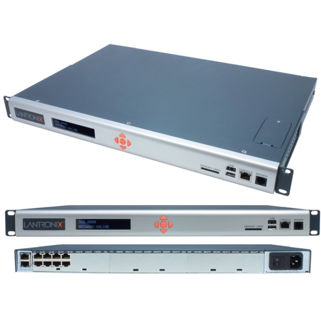 Lantronix SLC 48 - Port Advanced Console Manager, Dual AC Power Supply, TAA SLC80482201G 8000