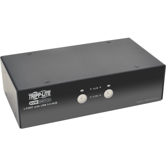 Tripp Lite 2-Port DisplayPort KVM Switch w/Audio, Cables and USB 3.0 SuperSpeed Hub B004-DPUA2-K
