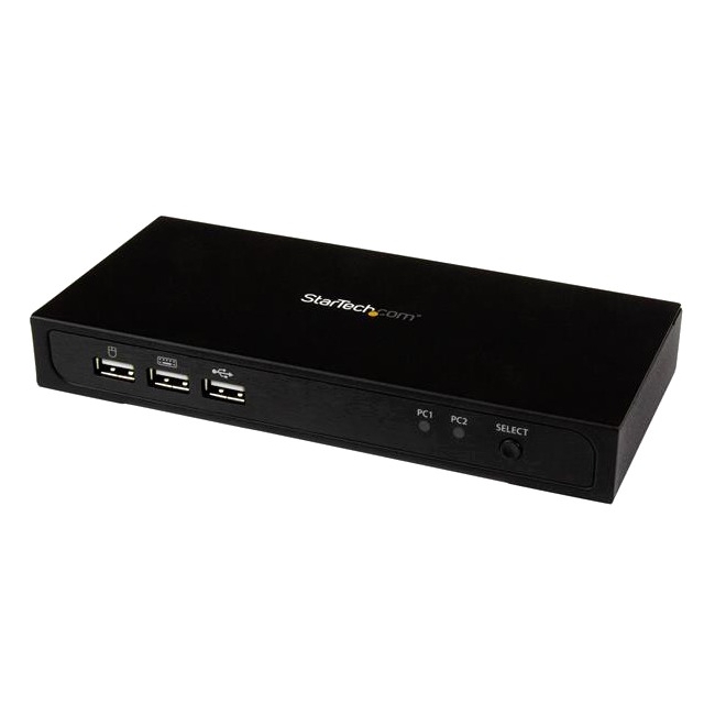 StarTech.com 2-Port Mini DisplayPort KVM Switch - USB 2.0 - 4K at 60Hz SV231MDPU2