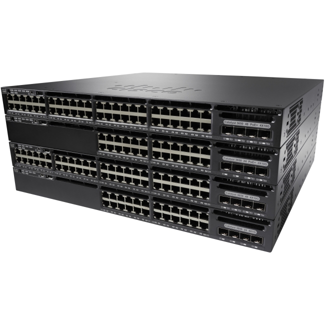 Cisco Catalyst Layer 3 Switch - Refurbished WS-C3650-48PQ-S-RF 3650-48P