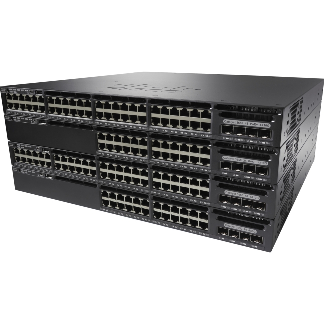 Cisco Catalyst Layer 3 Switch - Refurbished WS-C3650-48FS-S-RF 3650-48F