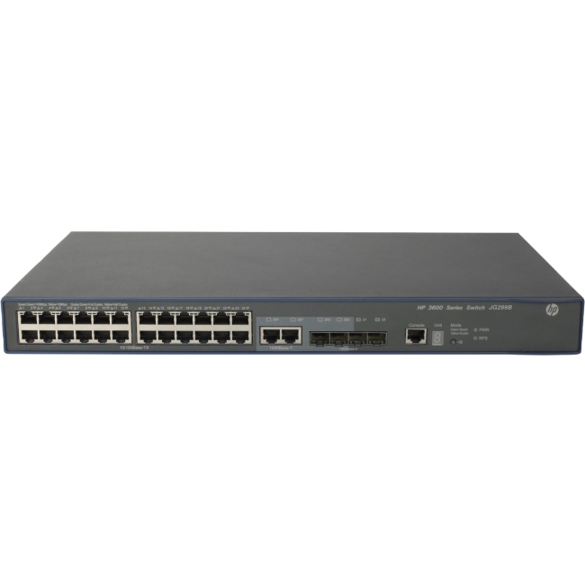 HP 3600-24 v2 EI Layer 3 Switch JG299B#ABA 3600-24 V2 EI