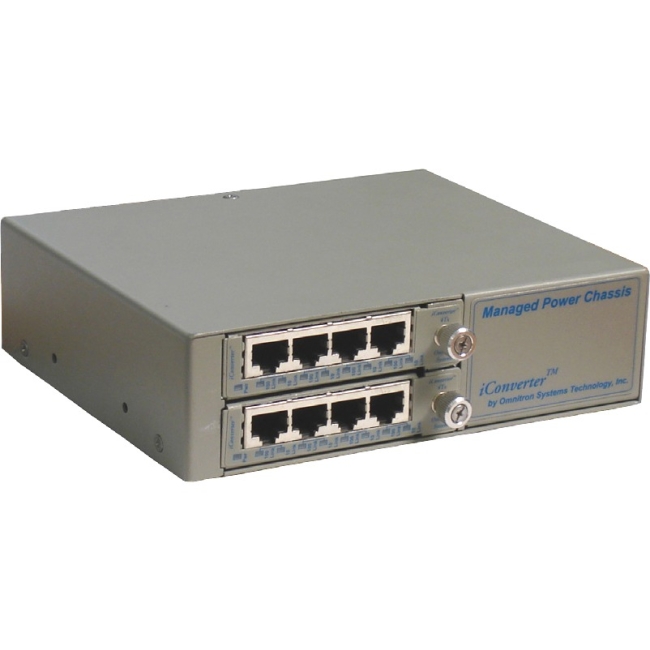 Omnitron 4 and 8 Port 10/100 Copper Compact Switch 6701-FK