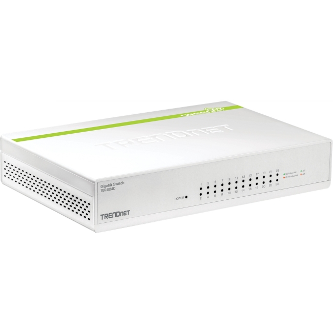 TRENDnet 24-Port Gigabit GREENnet Switch TEG-S24D