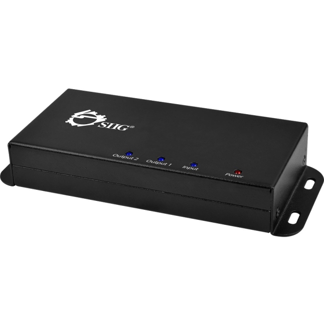 SIIG 4Kx2K HDMI 2-Port Splitter with 3D Supported CE-H22B12-S1