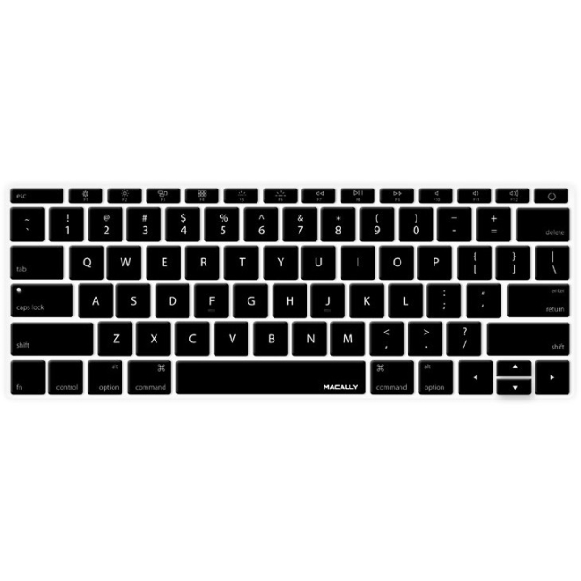Macally Black Keyboard Protector for 12" Macbook KBGUARDMBBK