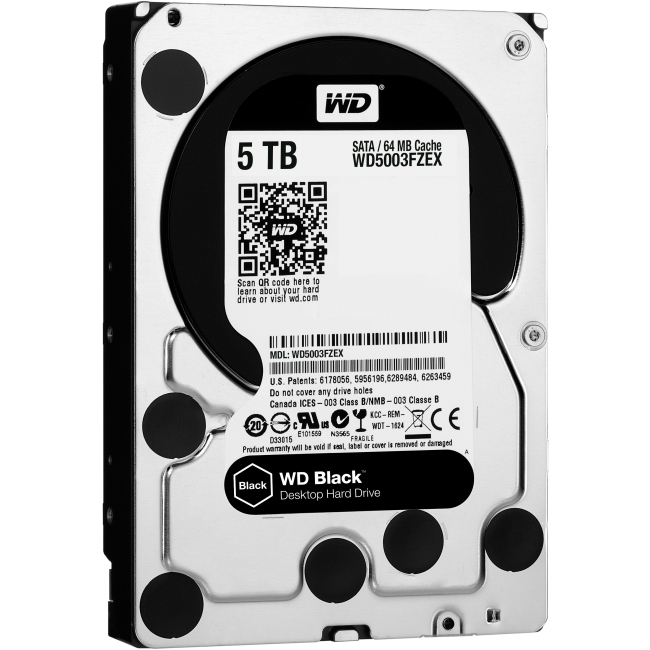 Western Digital Black 5 TB 3.5-inch Performance Hard Drive WD5001FZWX