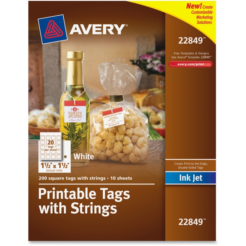 Avery Printable Marking Tags w/String 22849 AVE22849