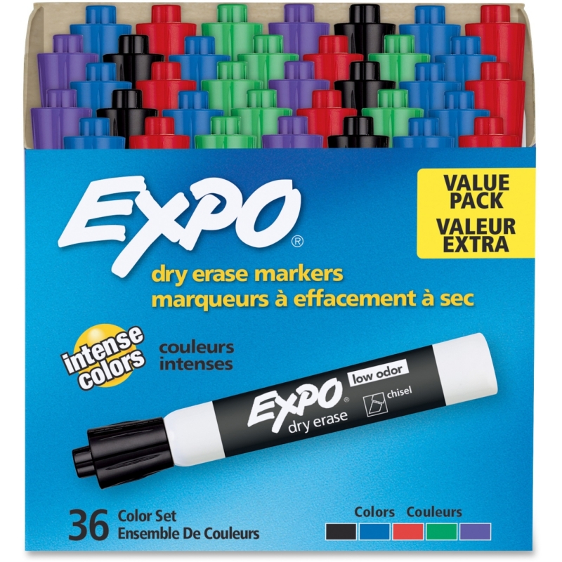 Expo Low-Odor Dry-erase Chisel Tip Markers 1921061 SAN1921061