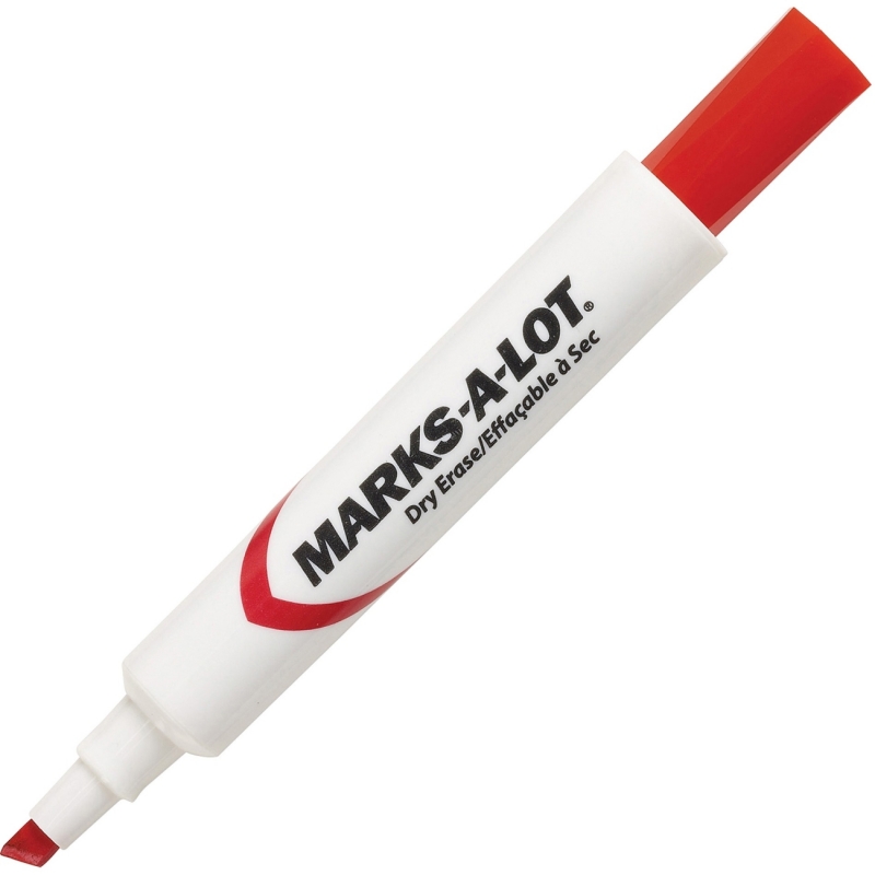 Marks-A-Lot Dry Erase Marker 24407, Red 24407BX AVE24407BX