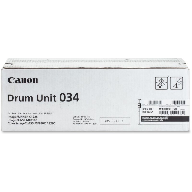 Canon DRUM034 Drum Unit DRUM034BK CNMDRUM034BK