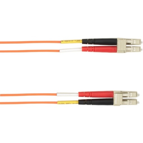 Black Box 20-m, LC-LC, Single-Mode, PVC, Orange Fiber Optic Cable FOCMRSM-020M-LCLC-OR