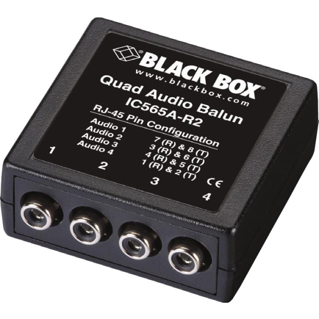 Black Box Quad Audio Balun IC565A-R2