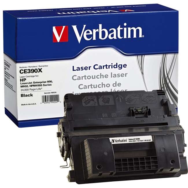 Verbatim HP CE390X Remanufactured Laser Toner Cartridge 99224