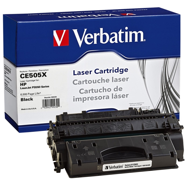 Verbatim HP CE505X Remanufactured Laser Toner Cartridge 99230
