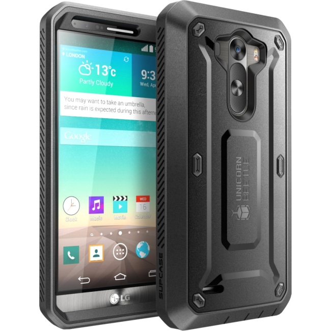 SUP LG G3 Unicorn Beetle Pro Full Body Rugged Case with Screen Protector SUP-LGG3-UBPRO-BLACKBLACK