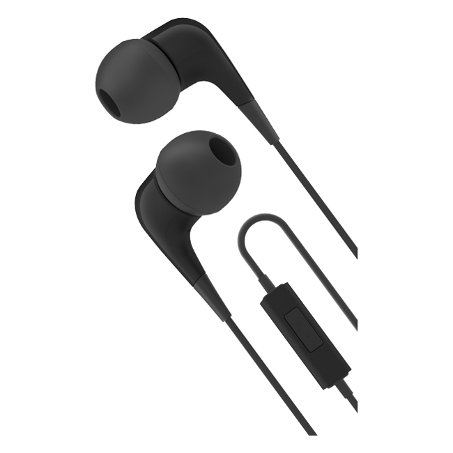 Cygnett 2XS Wired Headphones With Built-in-mic - Black & Grey CY1719HEWIR