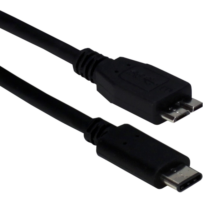 QVS 1-Meter USB-C to Micro-USB 3.0 SuperSpeed 5Gbps 3Amp Cable CC2233-1M